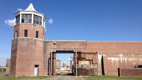 Old red-brick prison building known as Lorton