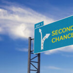 A sign saying "second chances"